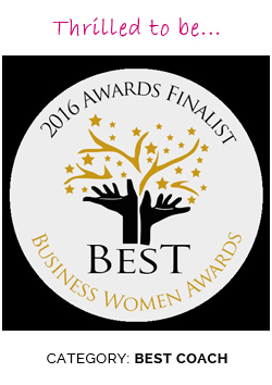 Thrilled to be a finalist for the Best Business Woman Awards 2016 – Category: BEST COACH