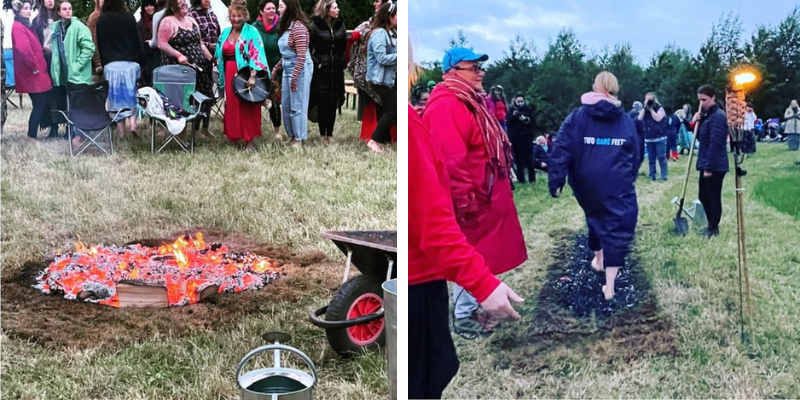 Firewalk at Burning Woman