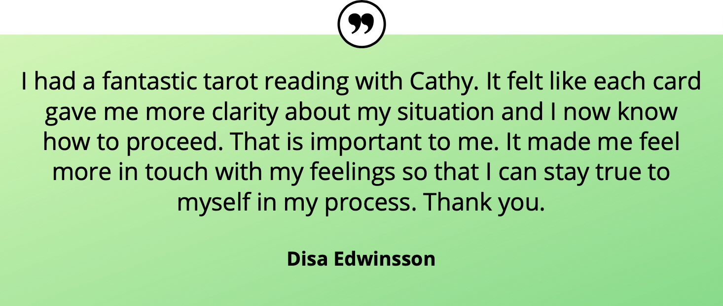Starry hands Disa - tarot testimonial