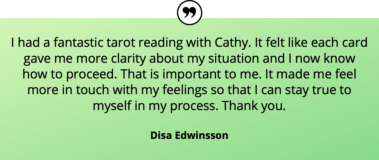 Disa - tarot testimonial