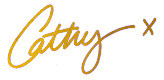 Cathy signature - gold