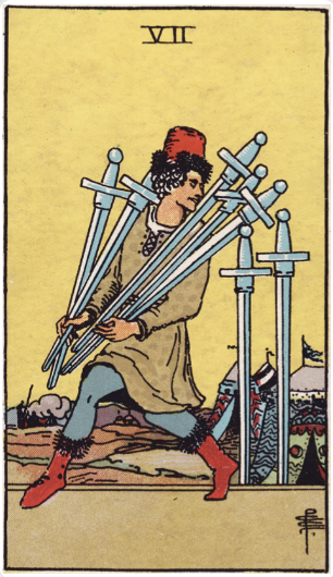 Is fear holding you back – the Seven of Swords