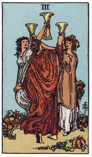 How can I be more honest with myself - The Three of Cups
