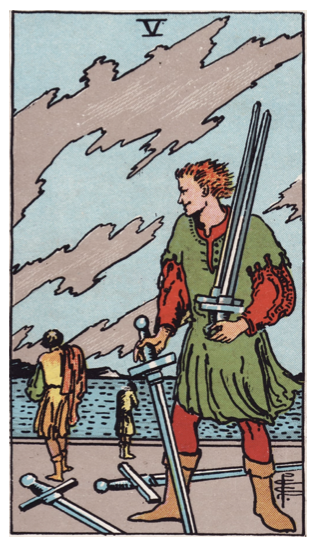 How can I be more honest with myself - The Three of Cups Highest good - The Five of Swords