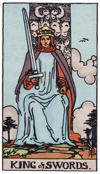 What will help me through the chaos? – The King of Swords