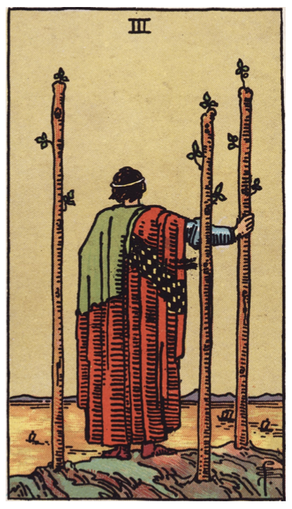 What will help me through the chaos? – The Three of Wands