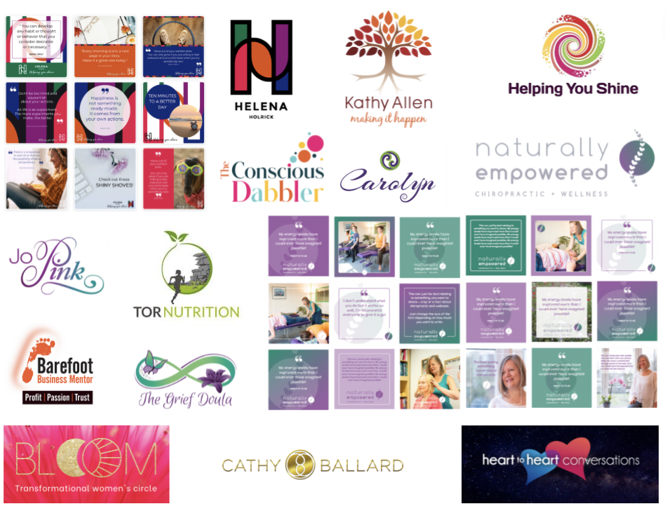 Design examples social media graphics kit design examples