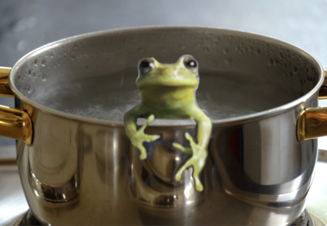 Boiling a frog
