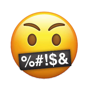 Facebook account was hacked - Angry swearing emoji